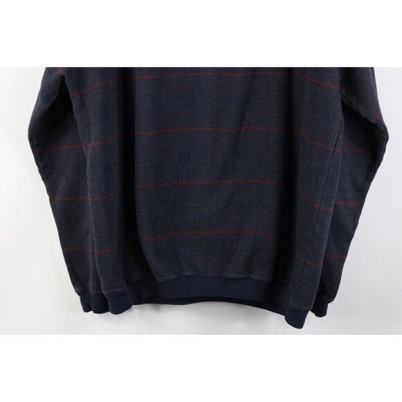 Vintage 90s Streetwear Mens Large Faded Layered Houndstooth Plaid Sweatshirt - Picture 10 of 10